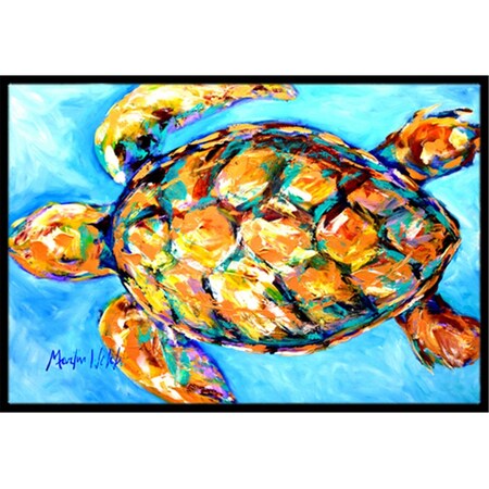 Carolines Treasures 24 x 36 in. Sand Dance Turtle Indoor Or Outdoor Mat CA74686